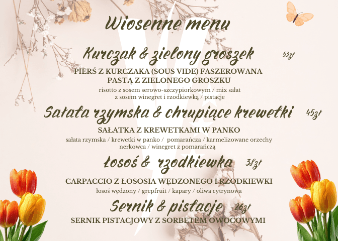 Wiosenne menu